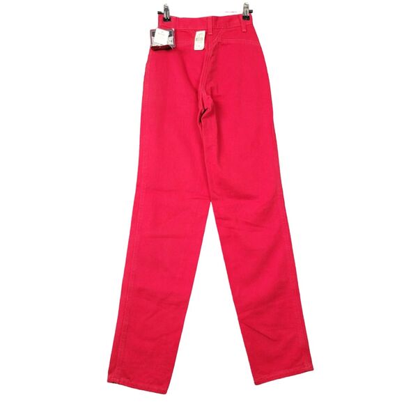 NWT WRANGLER WC132MR Red Bareback Classic Fit Tapered Leg Denim Jeans SIZE 0x36 - Picture 2 of 14